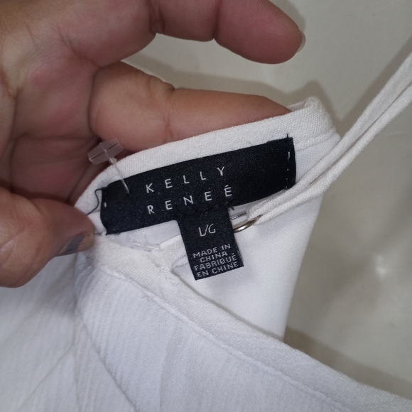 White and Pink Halter Maxi Sundress for Wedding Guest - Picture 4 of 9